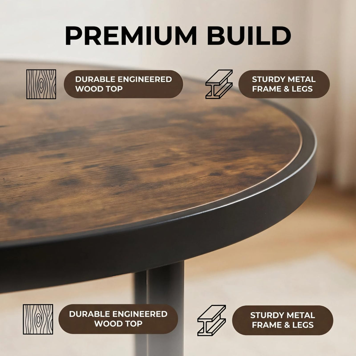 Round Wood Coffee Table Z529878