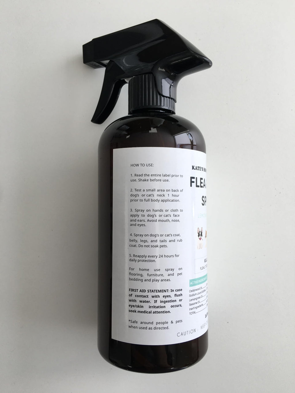 Flea and Tick Spray for Dogs & Cats 16oz L469952