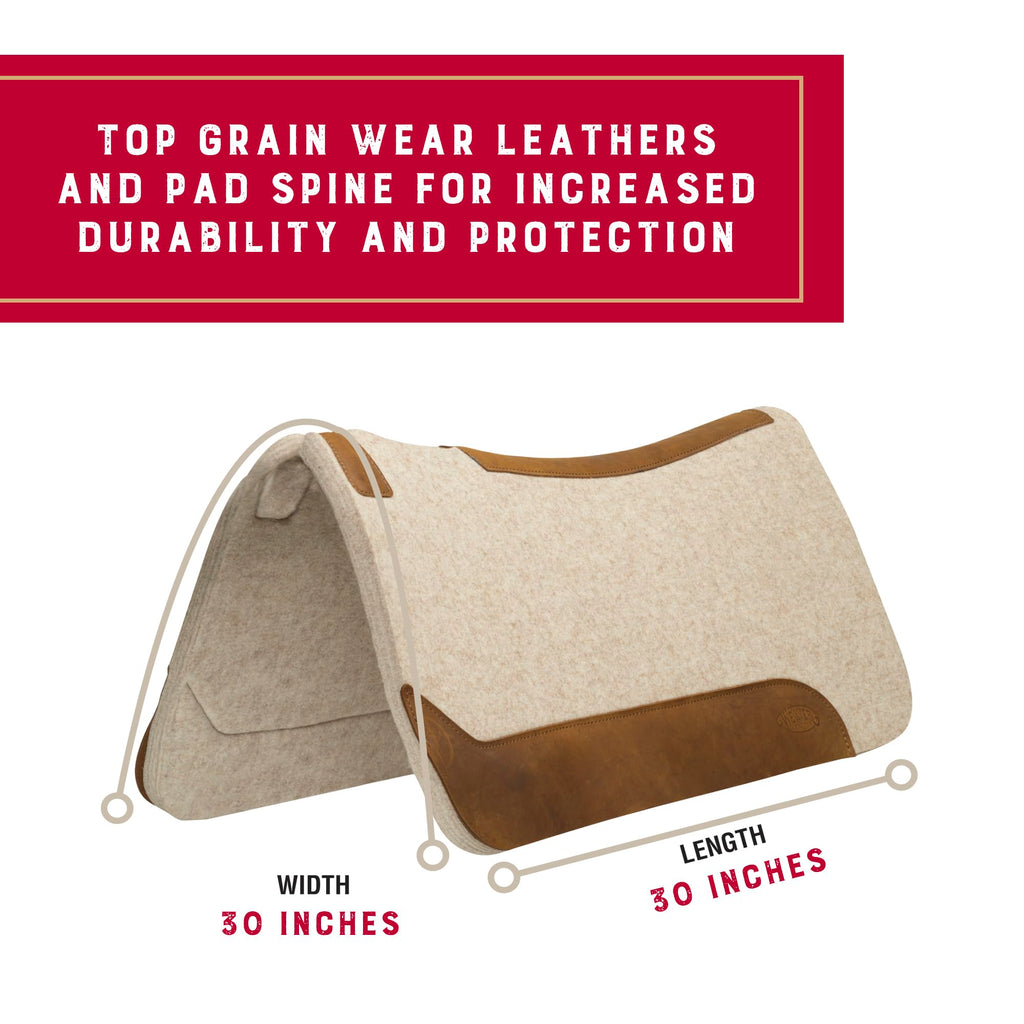 Wool Blend Felt Western Saddle Pad 30" x 30" L5605