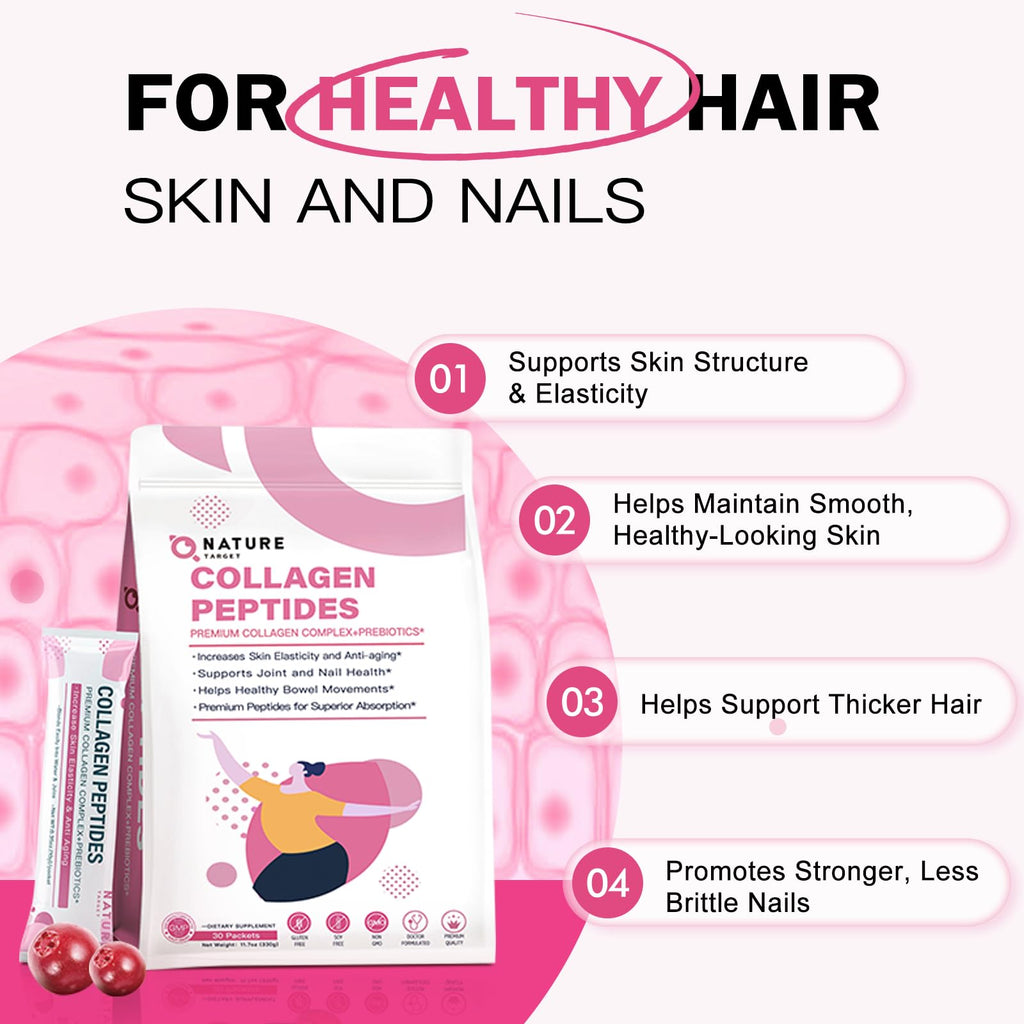 Multi Collagen Peptides Powder, 30 Stick Packs R9507