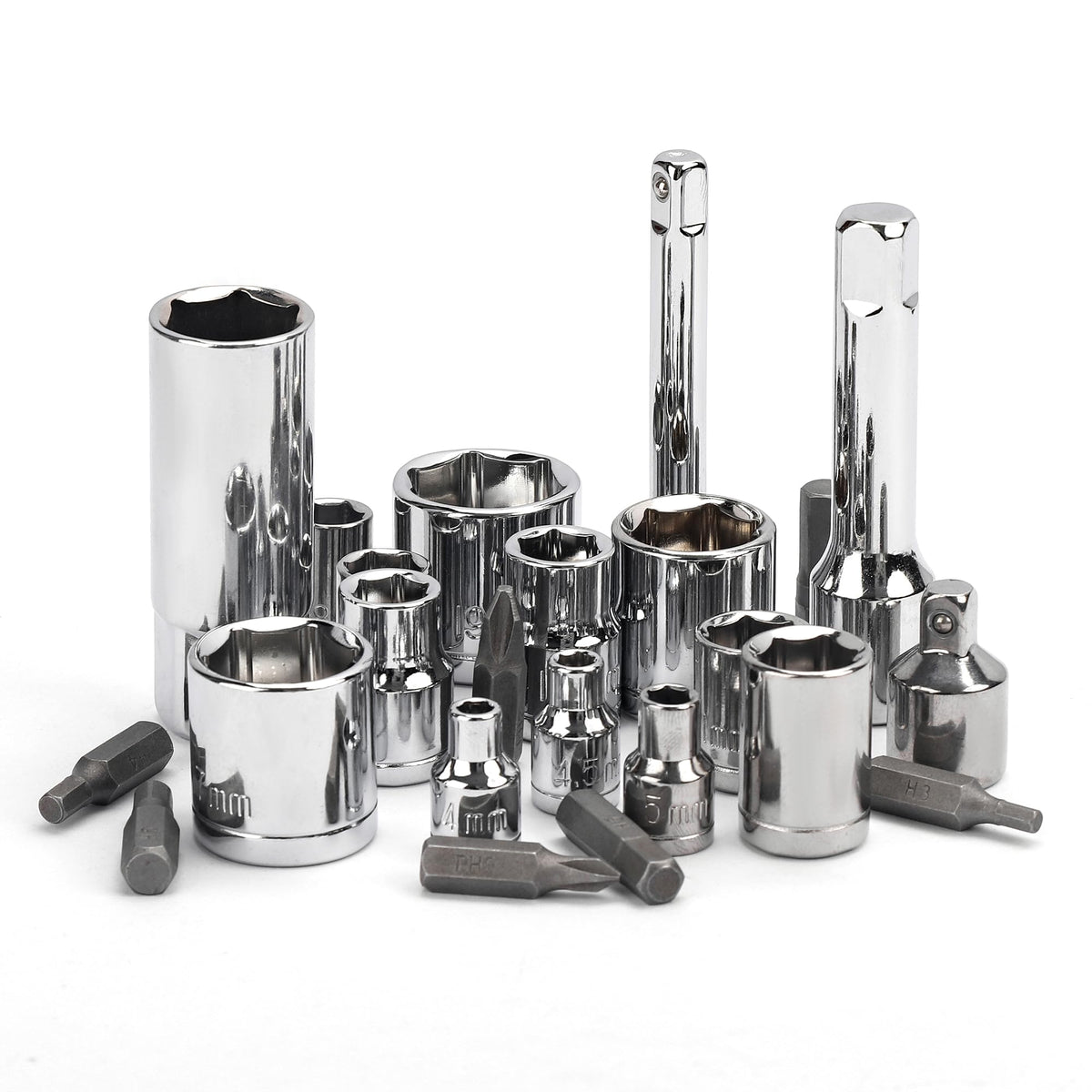 168-Piece Socket Wrench Hand Tool Kit with Toolbox V9559