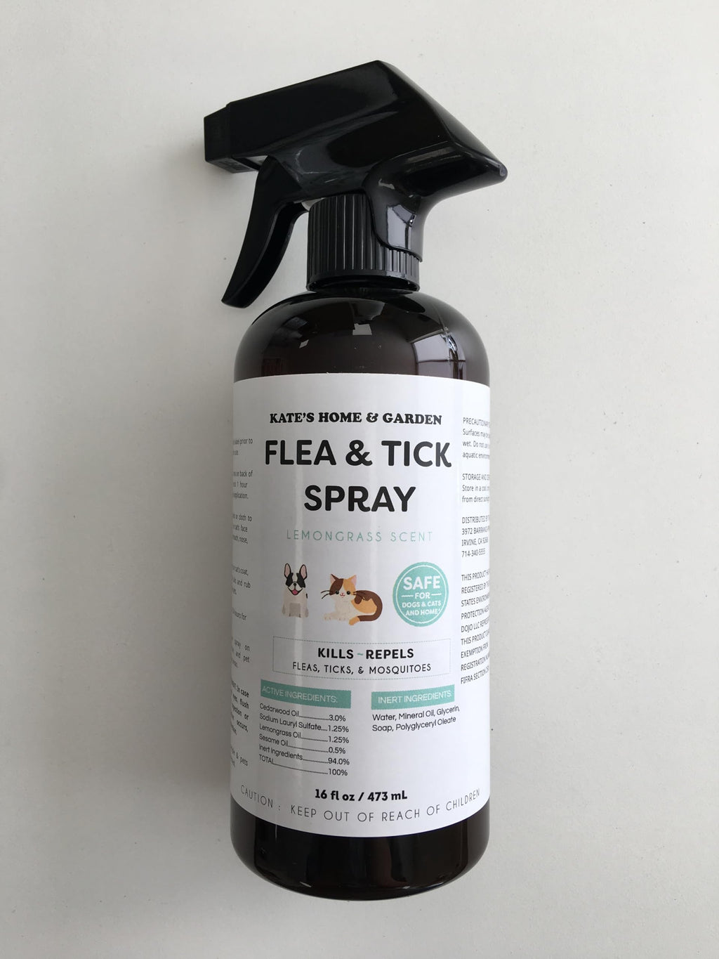 Flea and Tick Spray for Dogs & Cats 16oz L469952