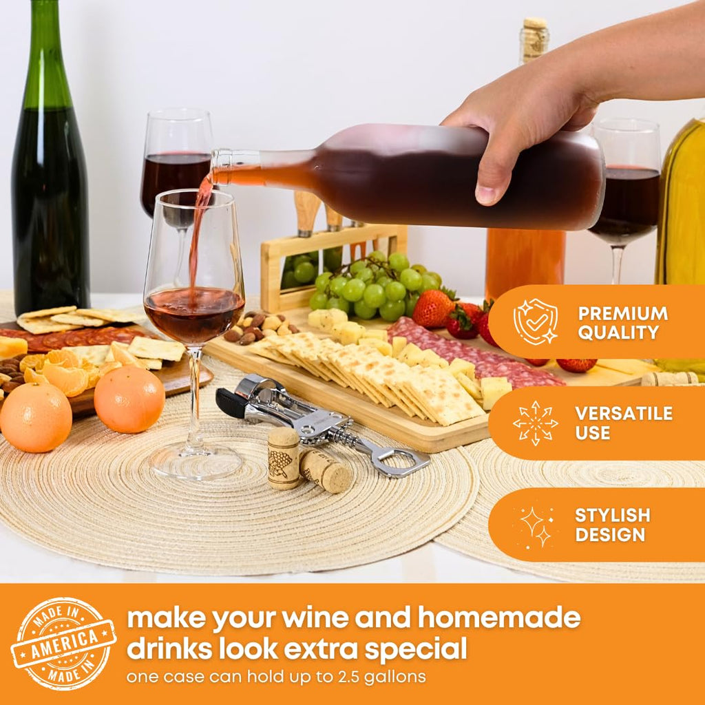 750ml Glass Bottle With Cork 6-Pack L7286