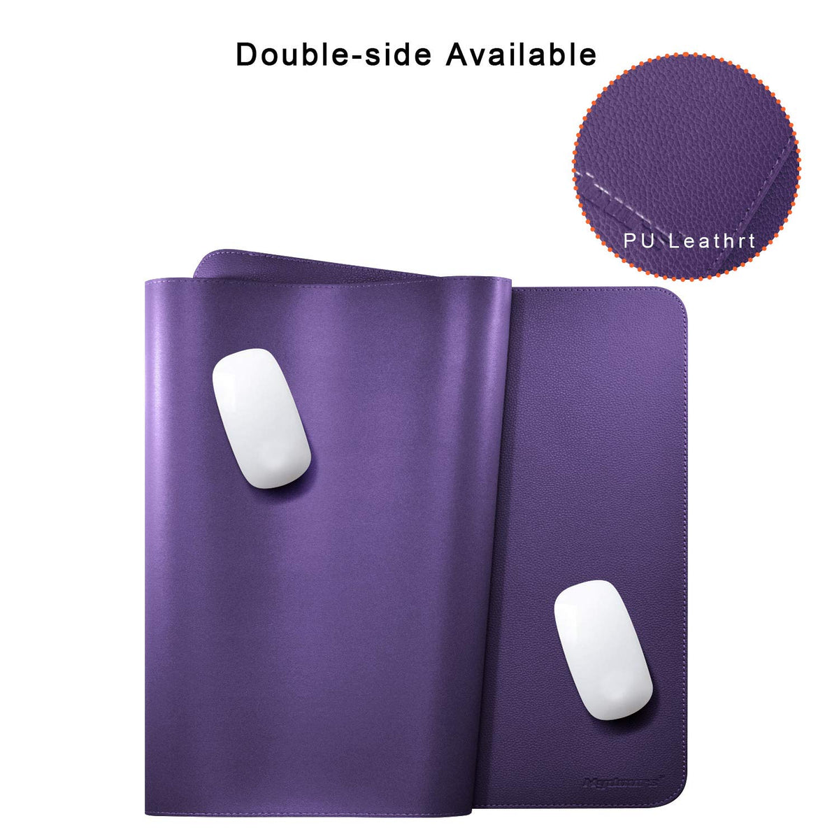 38"x16" Purple PU Leather Desk Pad W947