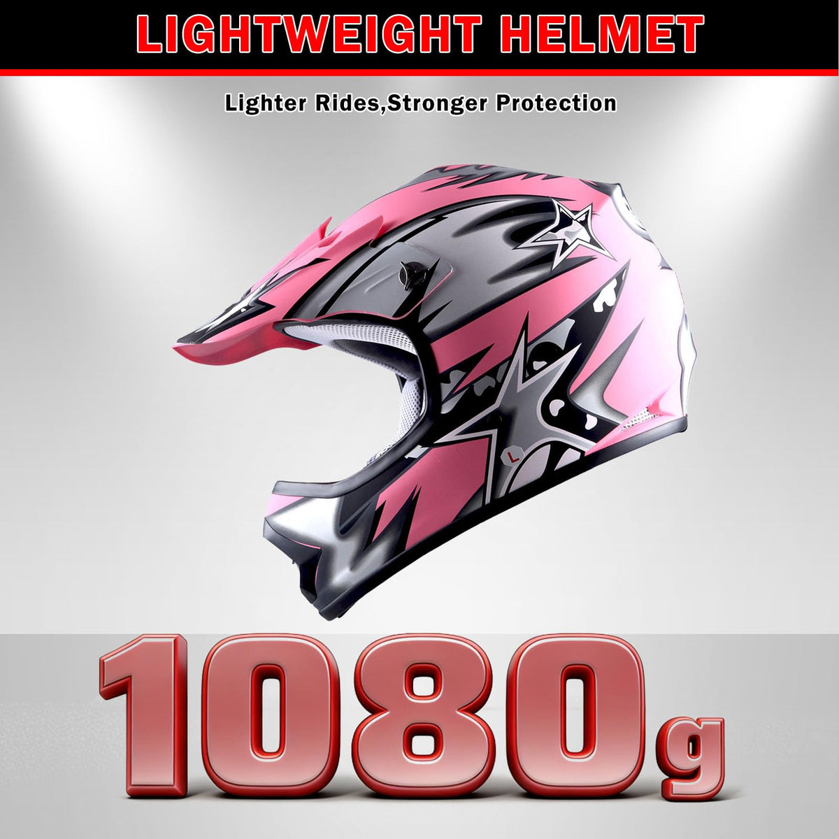 Youth Motocross Helmet with Goggles and Gloves S4454