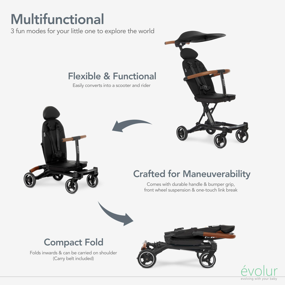 Lightweight Umbrella Stroller with Canopy Q5223