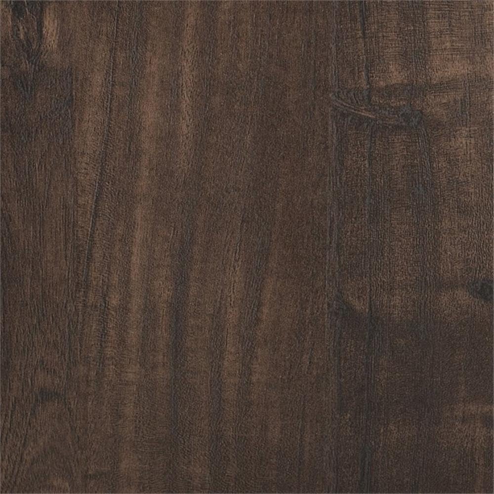 58" Rustic Wood Corner TV Stand, Dark Walnut E1346