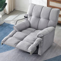 Gray Velvet Recliner Chair I8919