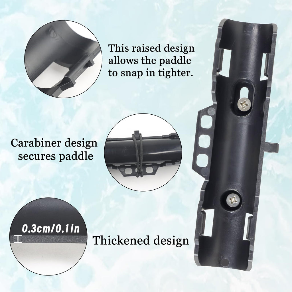 2PCS Kayak Paddle Holder with Leashes & Locking Kits D5407
