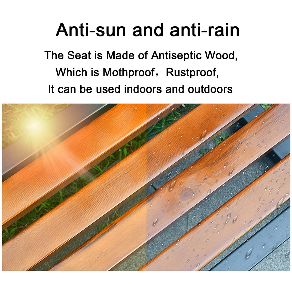 Outdoor Metal Park Bench E490