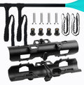2PCS Kayak Paddle Holder with Leashes & Locking Kits D5407