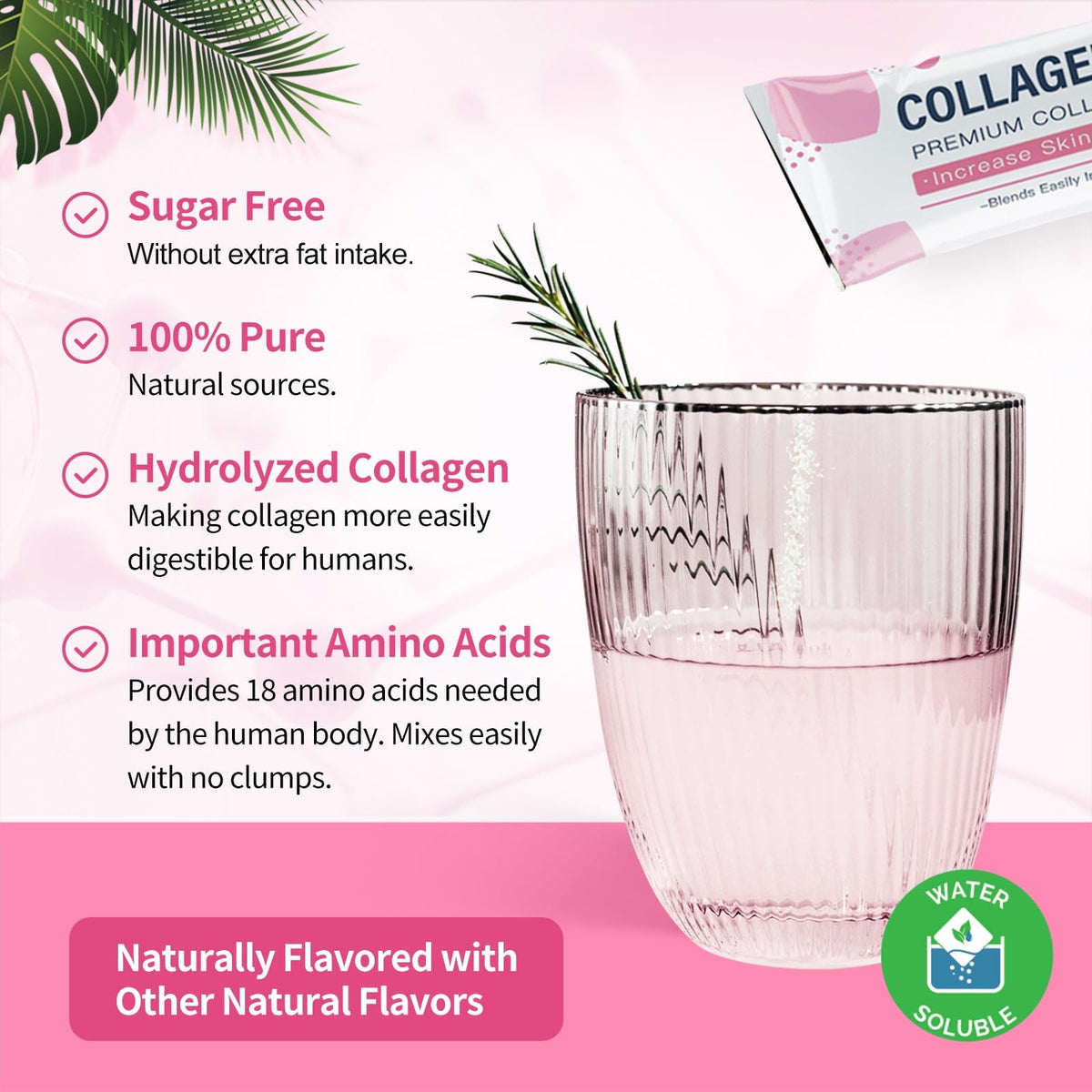 Multi Collagen Peptides Powder, 30 Stick Packs R9507