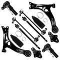 12pcs Front Suspension Kit Lower Control Arm Ball Joint Tie Rod End Sway Bar End Link D511162