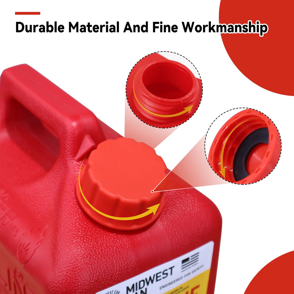 6 Pack Replacement Gas Can Caps O71437