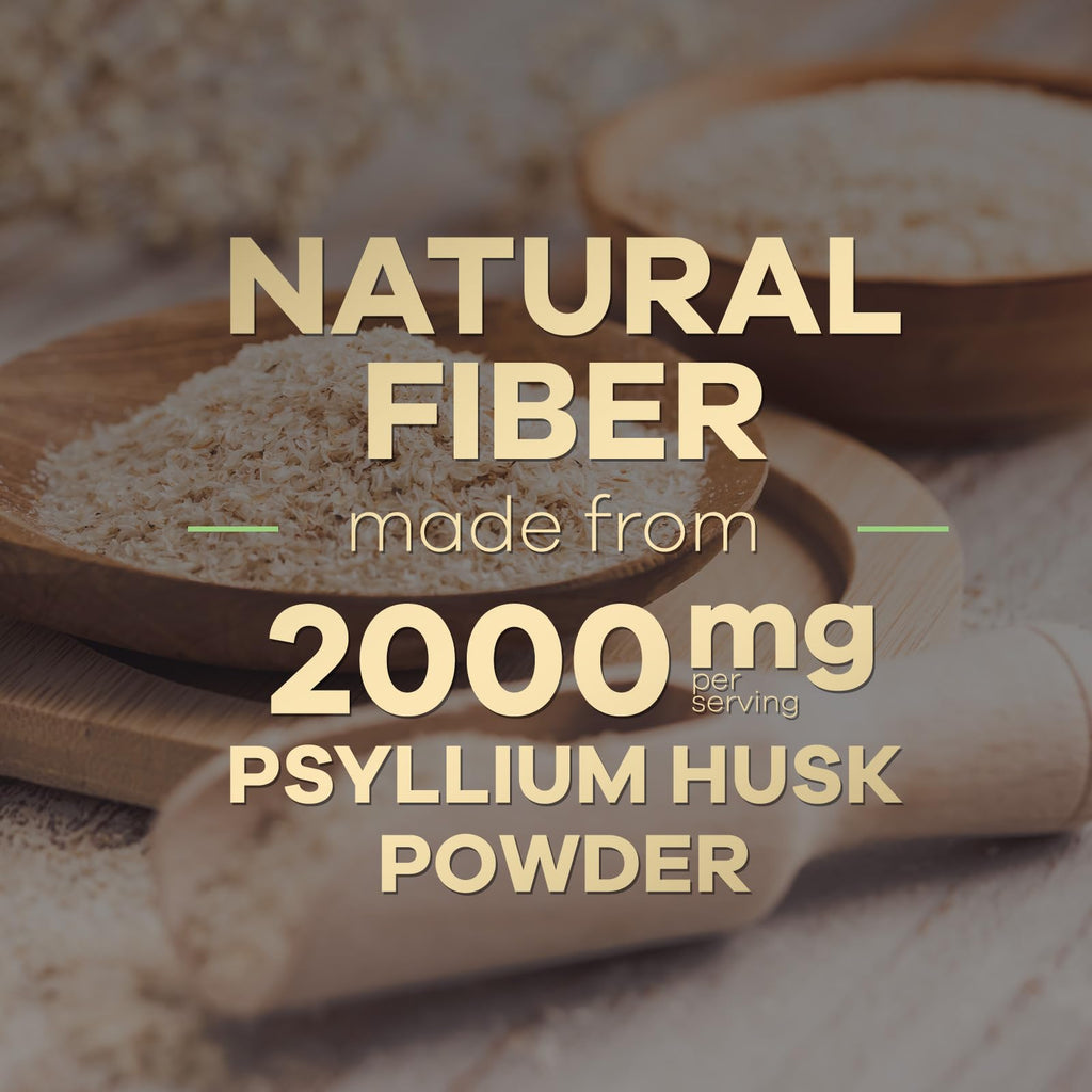 Psyllium Husk Capsules 2000 mg 120 Capsules D154038
