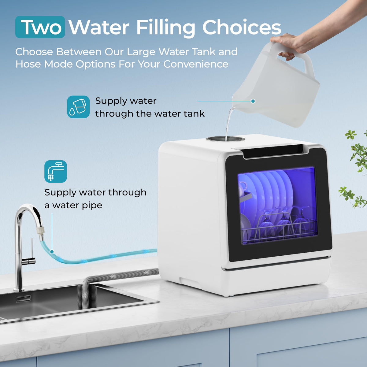 Countertop Dishwasher Portable with 5L Tank C895132