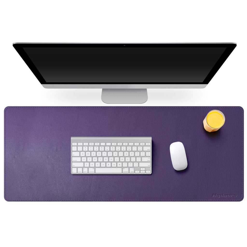 38"x16" Purple PU Leather Desk Pad W947