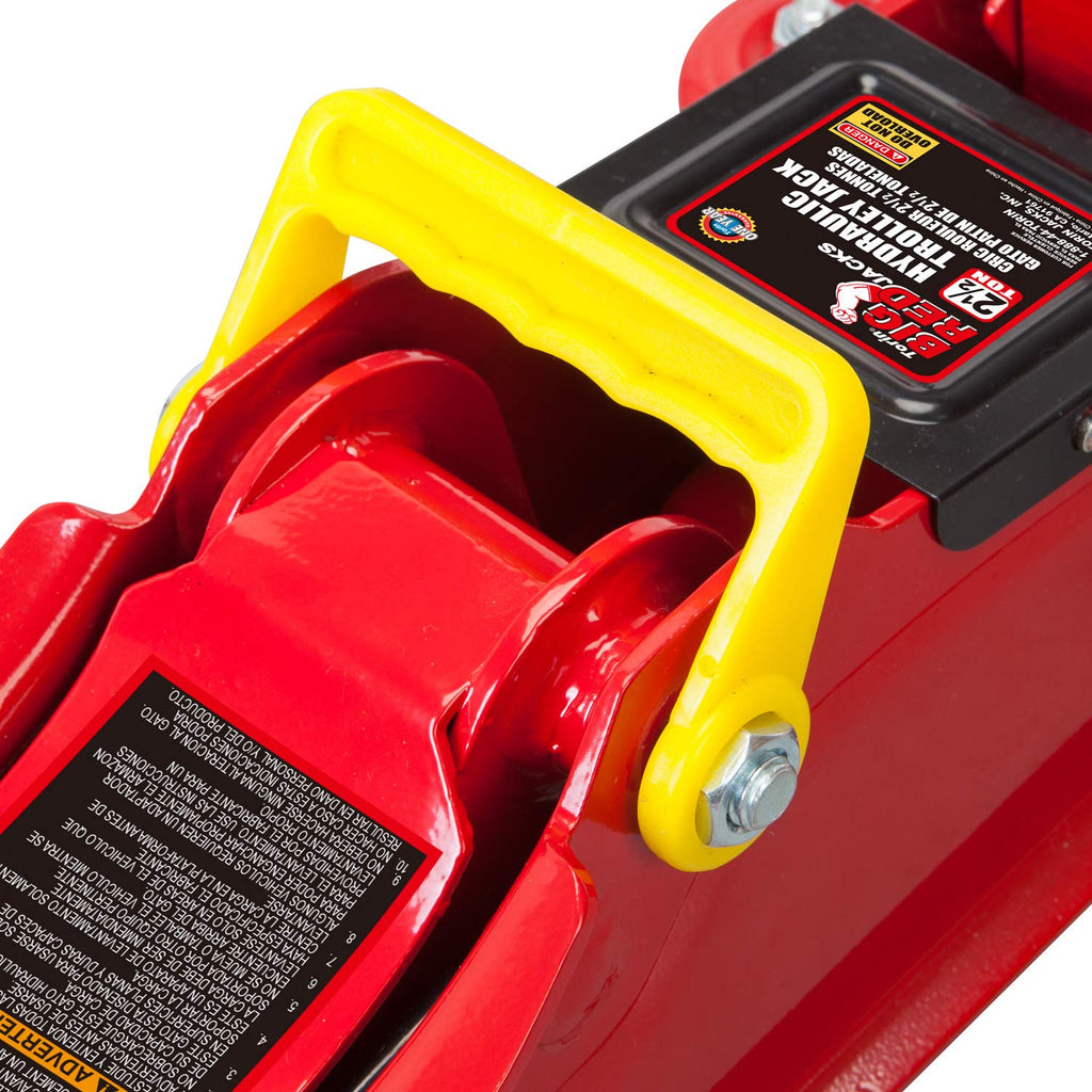 2.5 Ton Low Profile Hydraulic Trolley Floor Jack, Red K547744