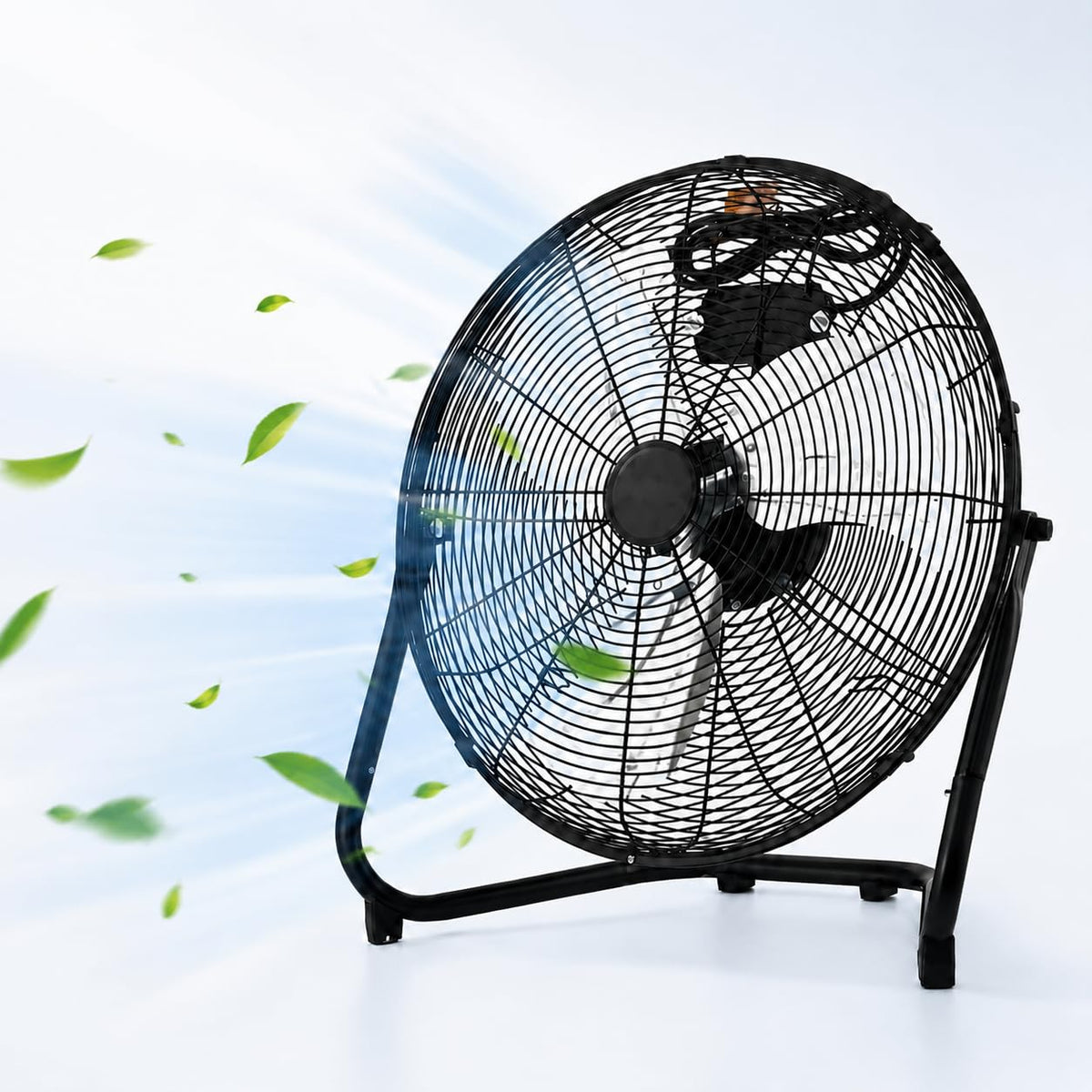 20 Inch Industrial Floor Fan, 3 Speeds, 360° Tilt E132589