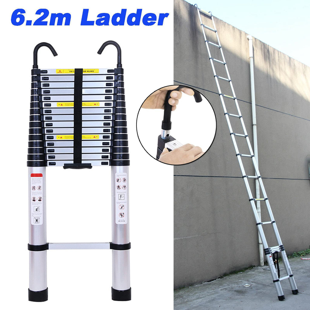 Telescoping Aluminum Ladder 330 Lb Capacity Y35749