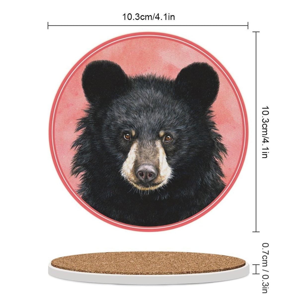 Black Bear Coasters Set of 4 C76393