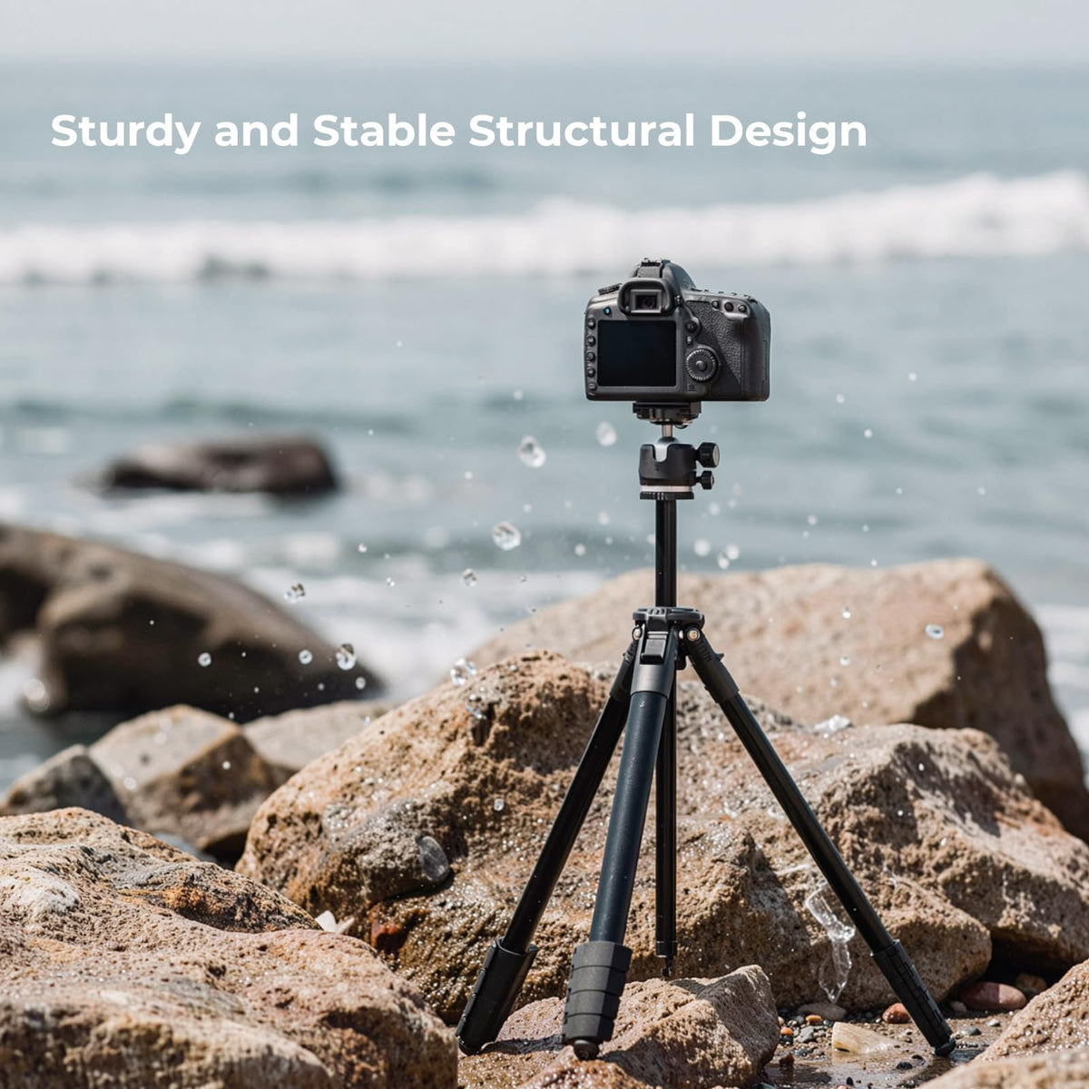 72" Lightweight Aluminum Camera Tripod with Ball Head and Carry Bag D665115