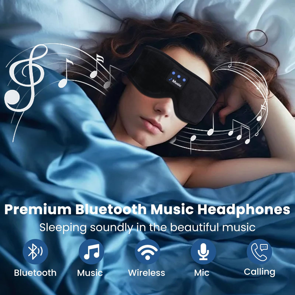 Sleep Mask with Bluetooth Headphones S546