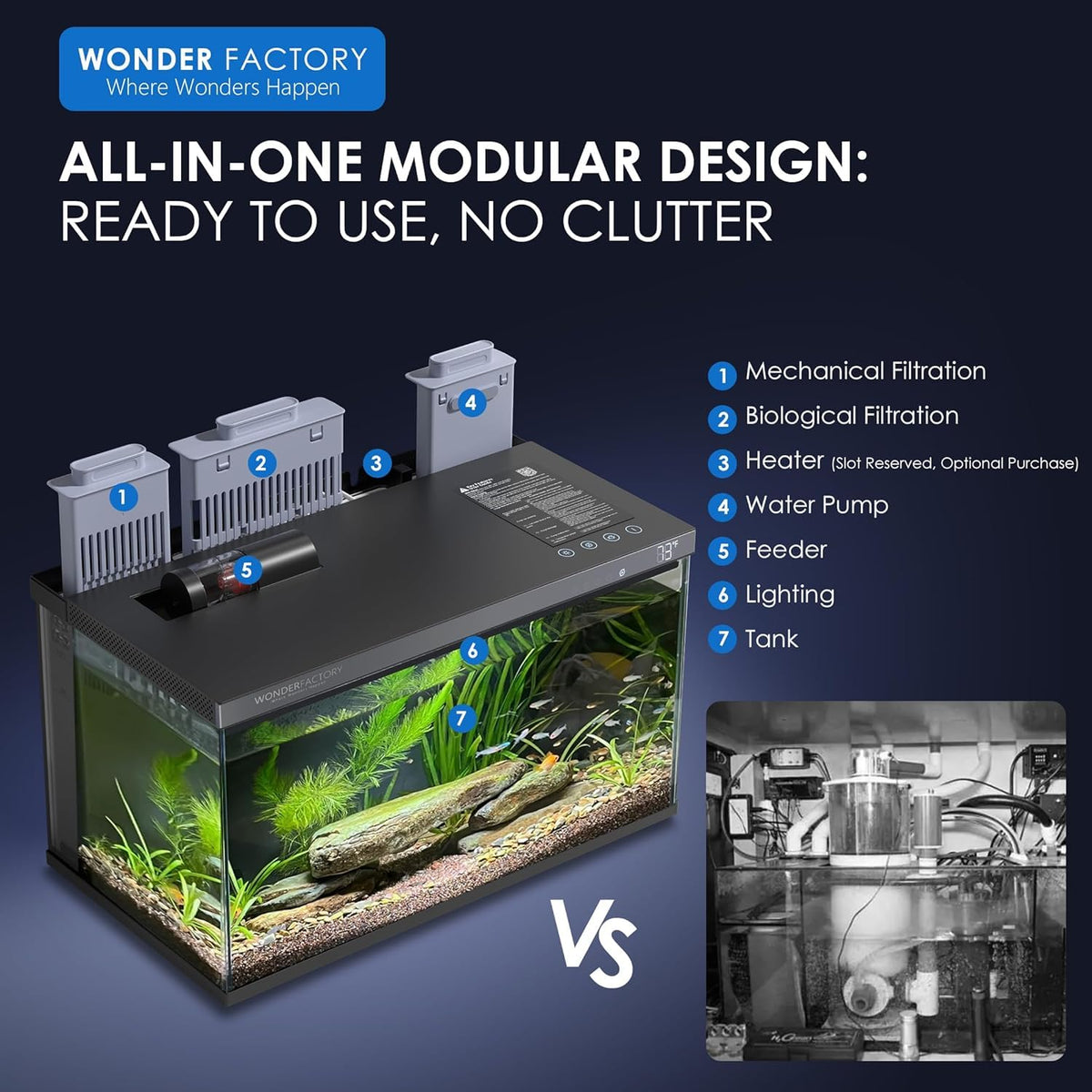 5 Gallon Smart Glass Aquarium Starter Kit A643113