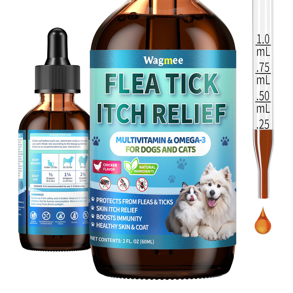 Oral Flea and Tick Prevention Drops 2 fl oz Y6943