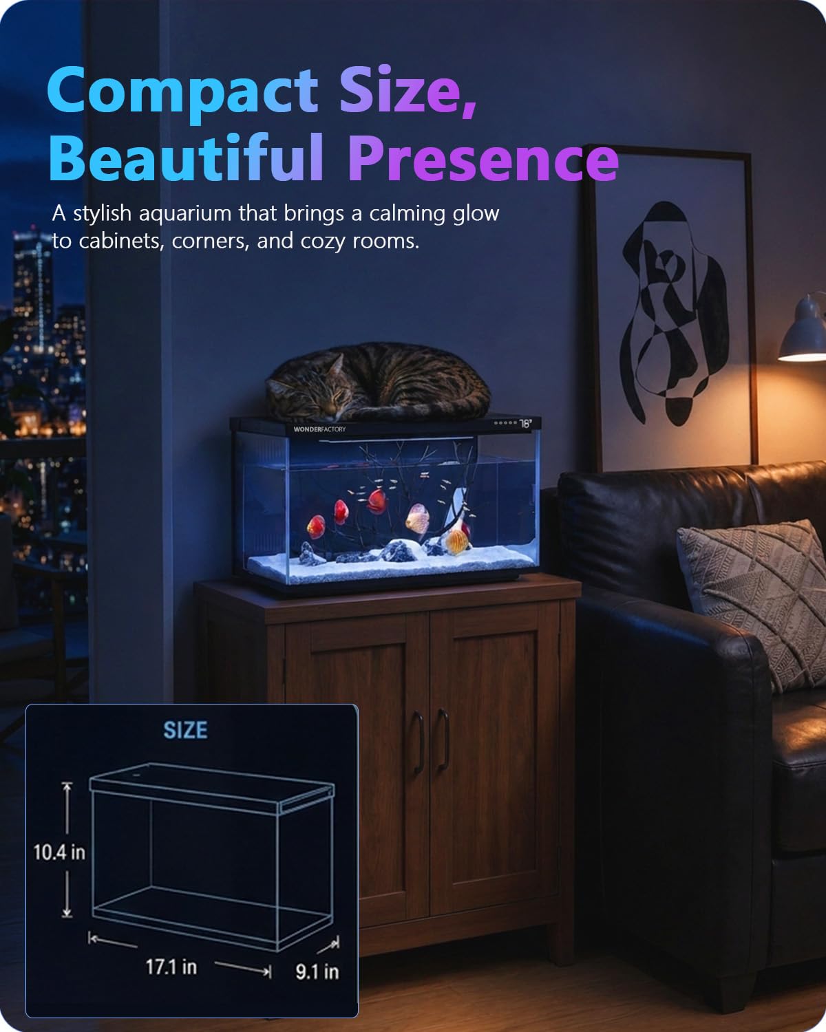 5 Gallon Smart Glass Aquarium Starter Kit A643113
