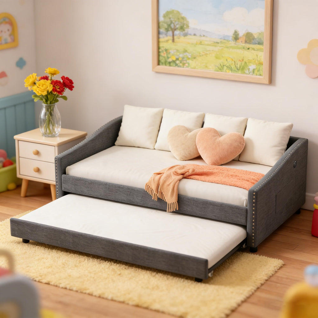 Full Size Daybed with Trundle T187