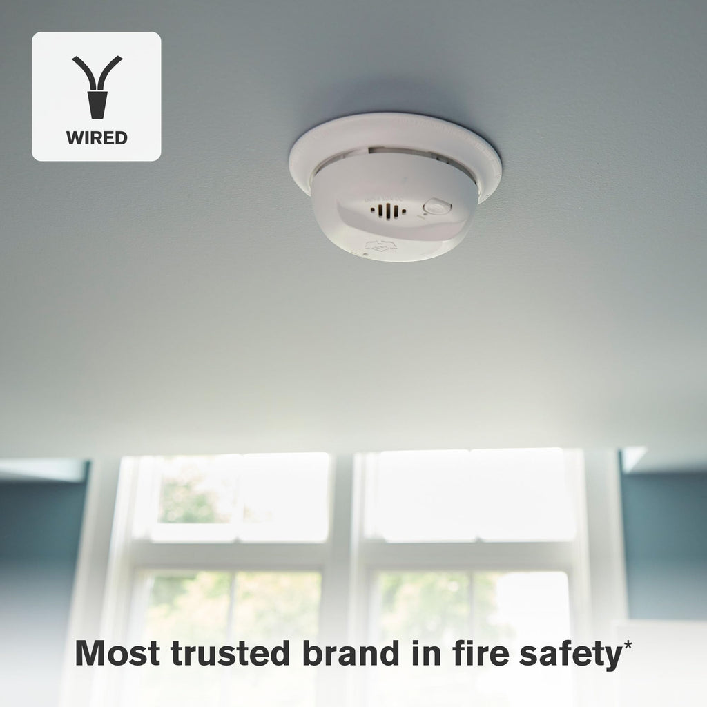 Hardwire Smoke Alarm with 10-Year Battery Backup P87392