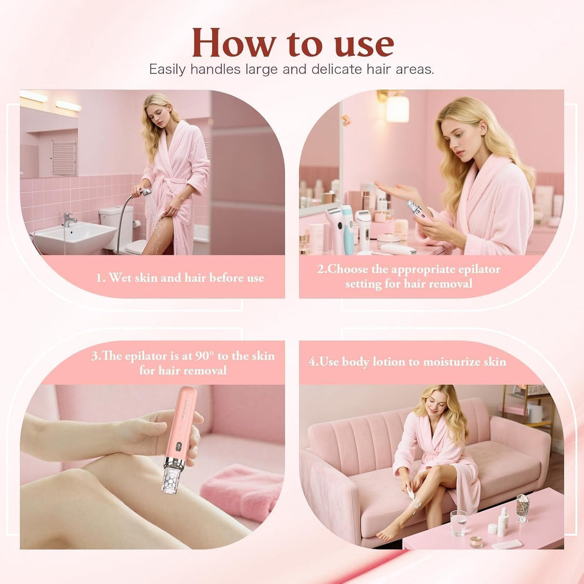 2 in 1 USB Rechargeable Epilator C392