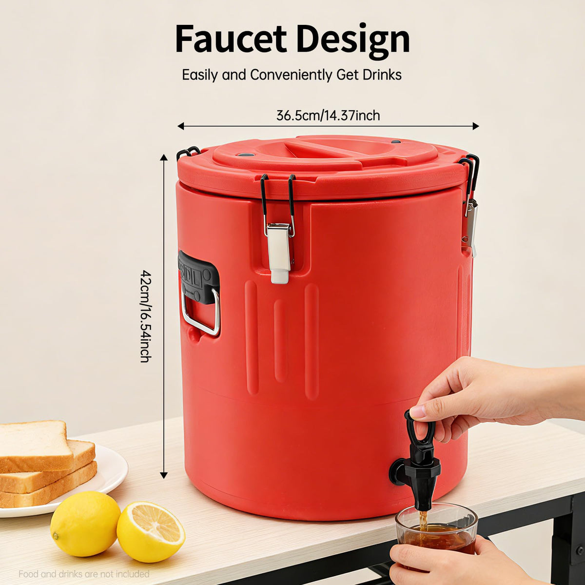40L Stainless Steel Insulated Drink Dispenser with Faucet I283836