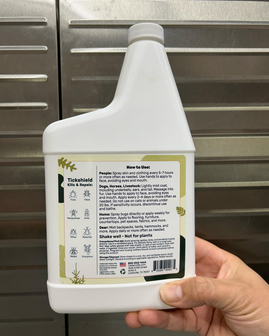 Cedar Oil Spray for Ticks, Fleas, Chiggers & Mosquitoes W5188