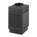 38 Gallon Black Open Top Trash Can S3642