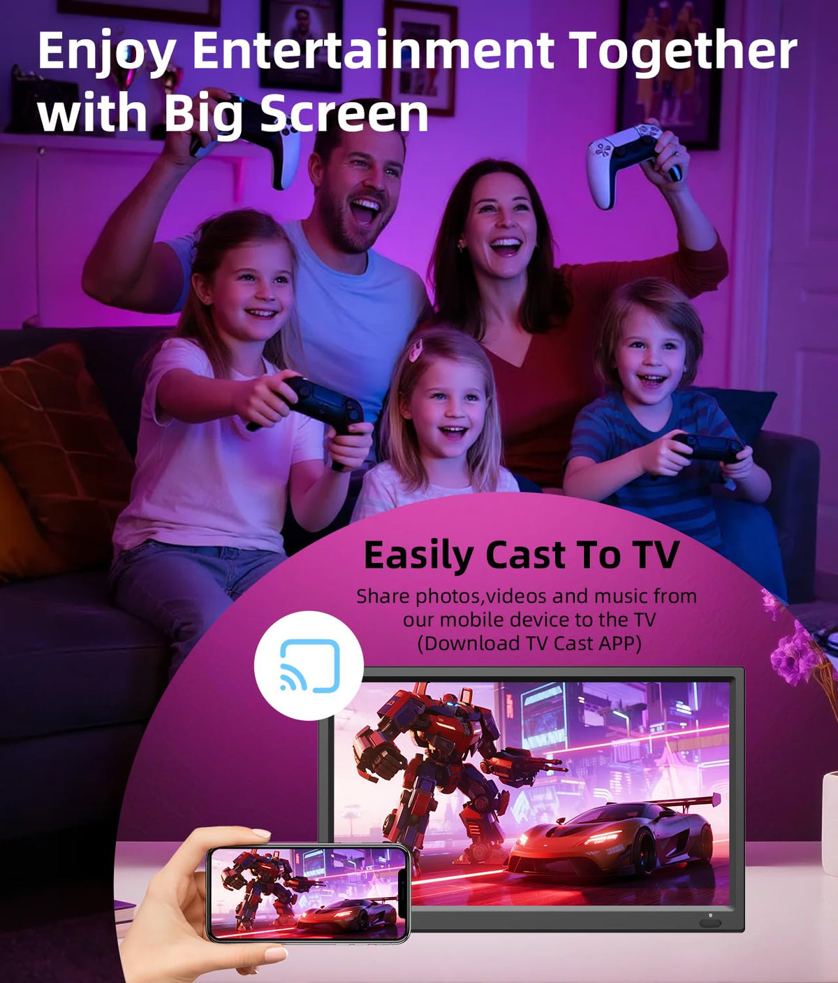 15.6 Inch HD 1080P LED Flat Screen Smart TV S69342