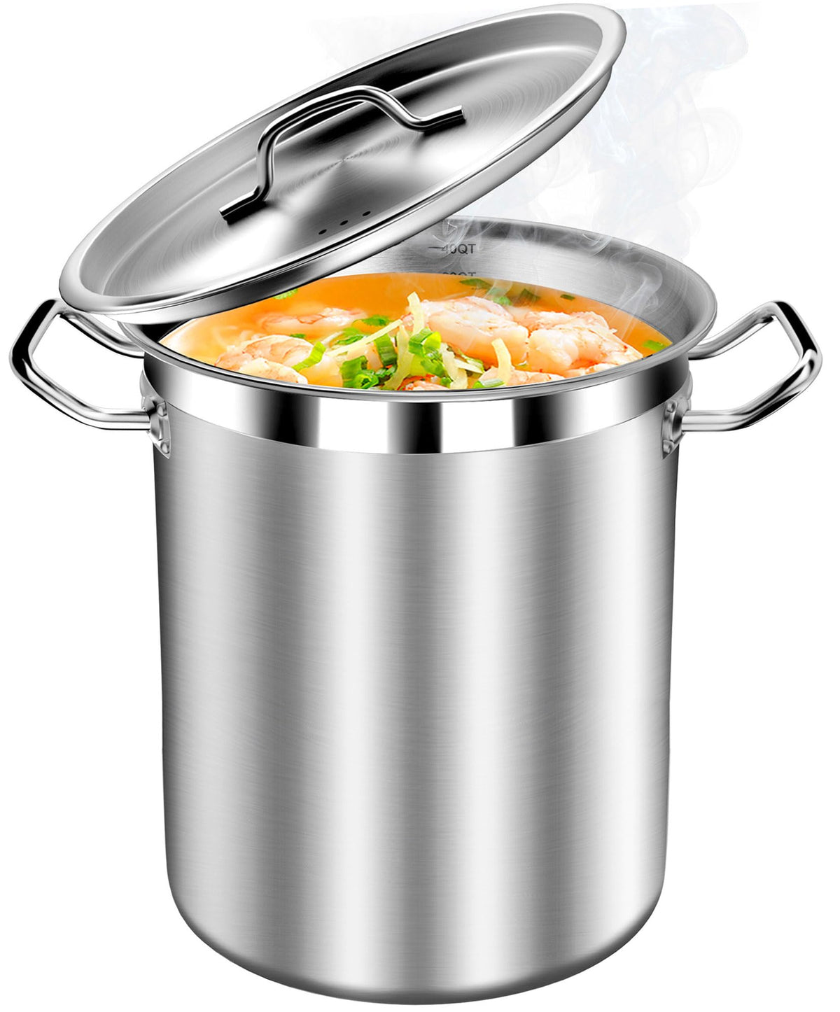 40 Quart Stainless Steel Stockpot with Lid D4436