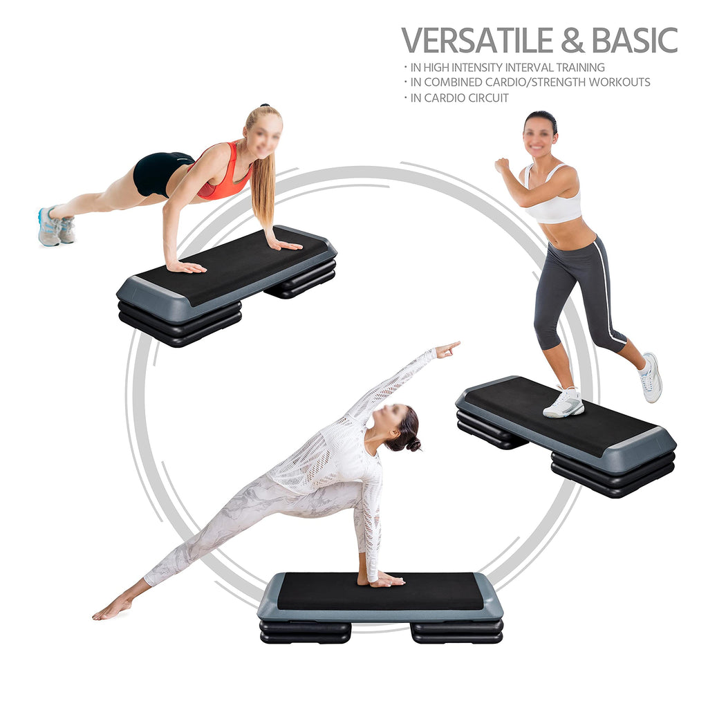 43in 3-Level Adjustable Aerobic Step Platform B77723