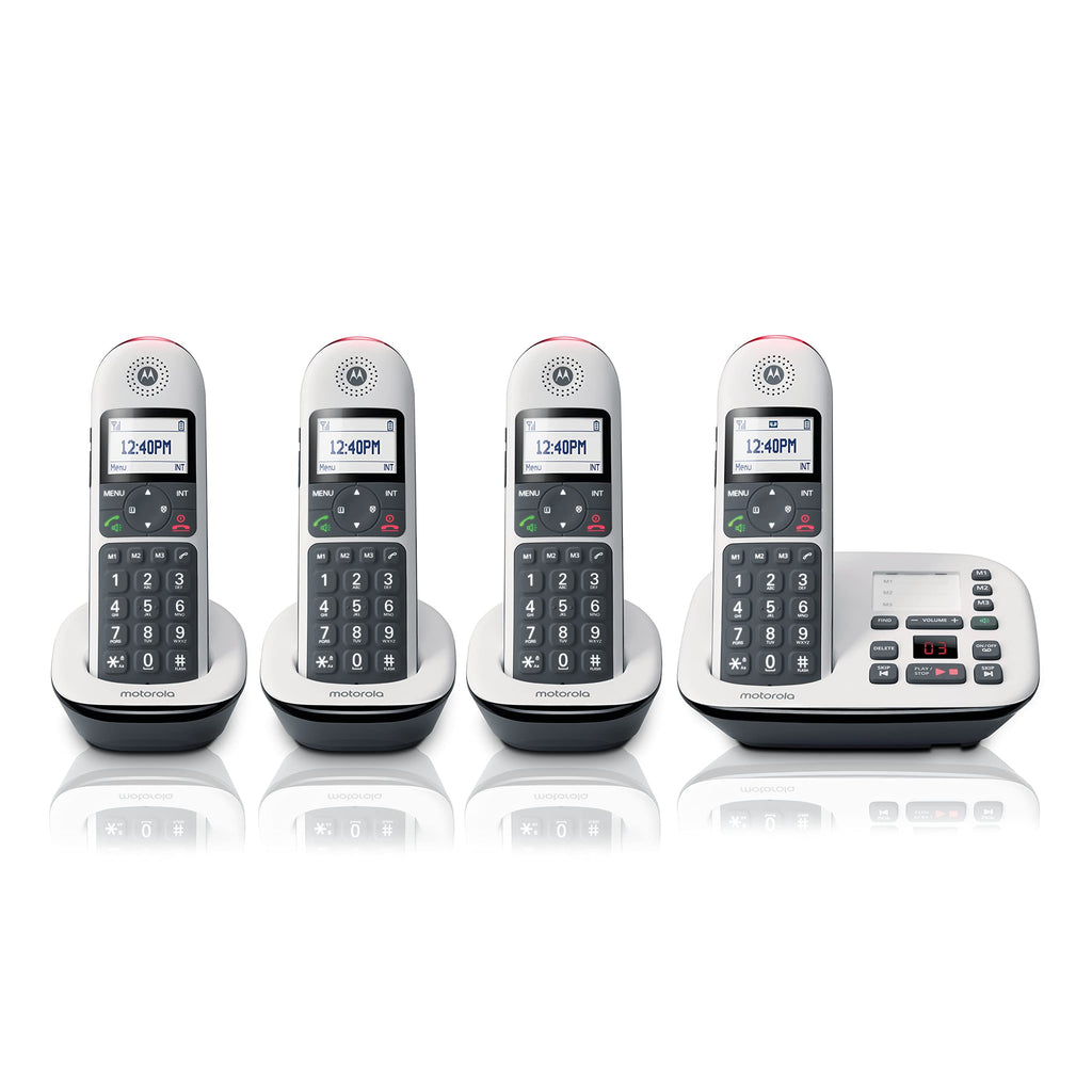 Digital Cordless Telephone with Answering Machine 4 Handsets DECT 6.0 C620
