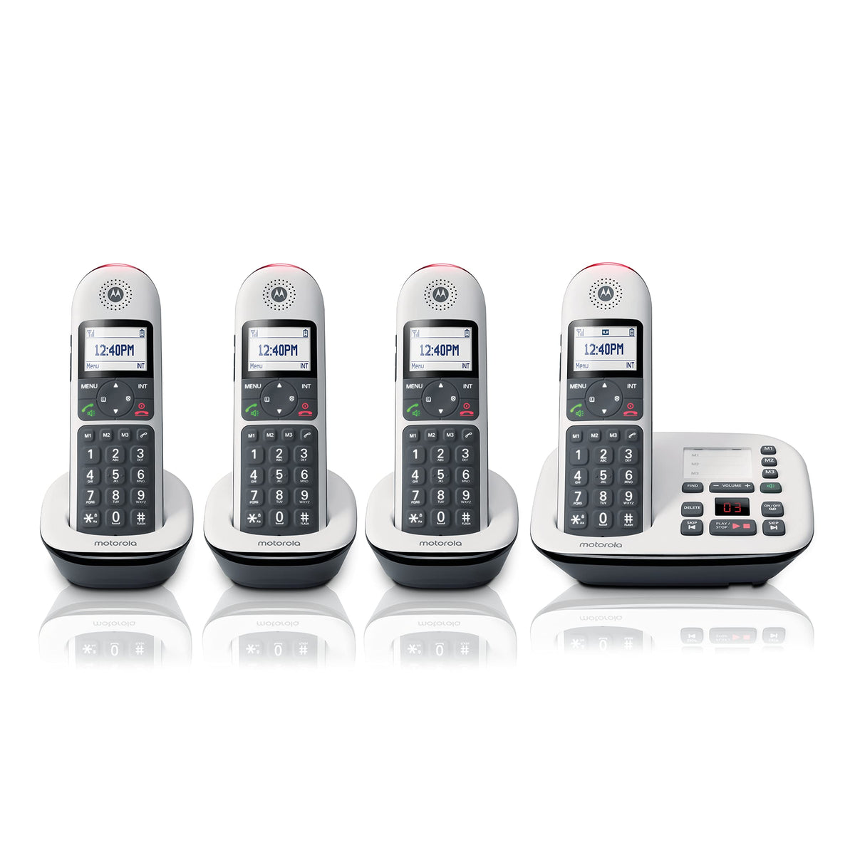 Digital Cordless Telephone with Answering Machine 4 Handsets DECT 6.0 C620