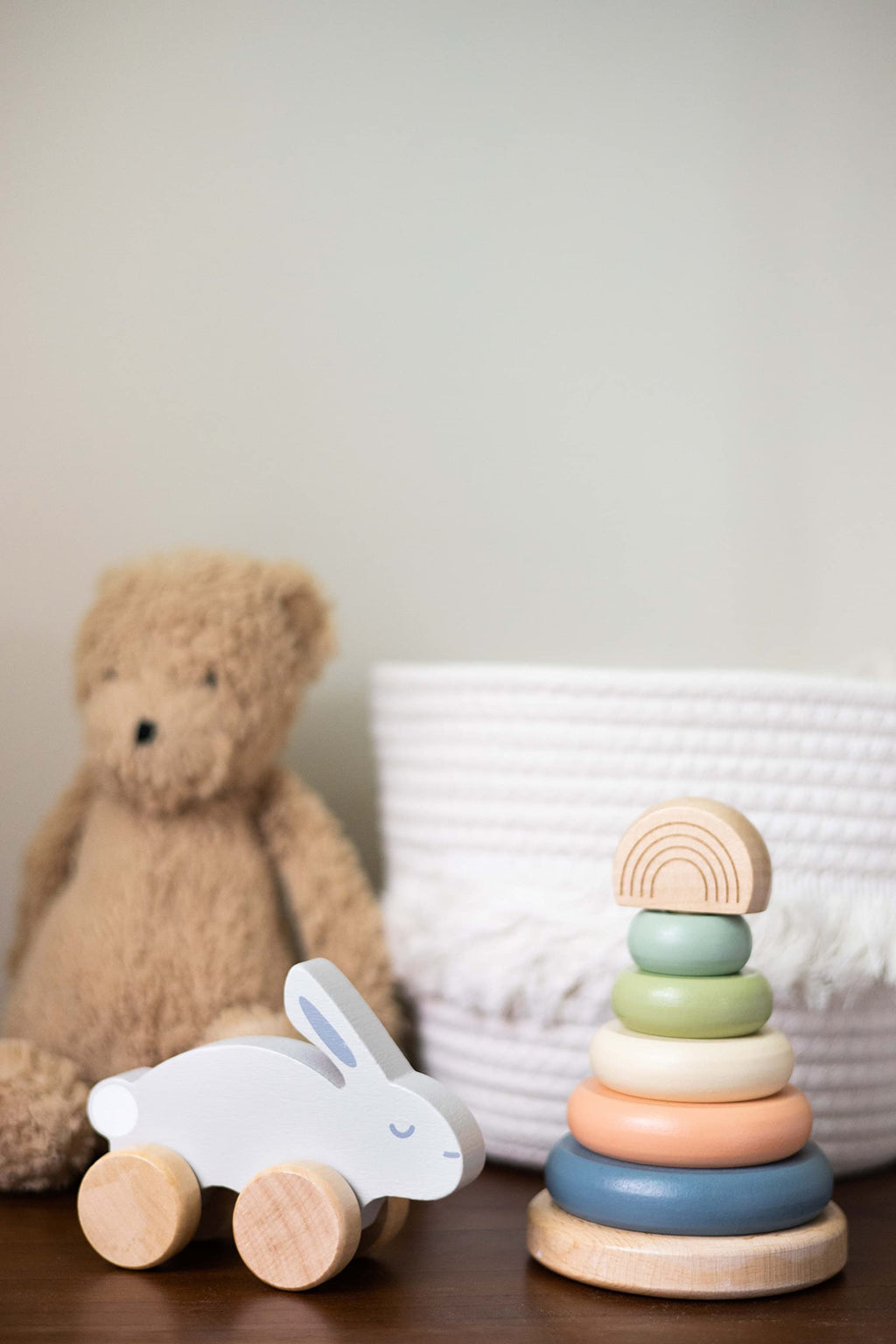 Wooden Bunny Pull Along Toy S1405