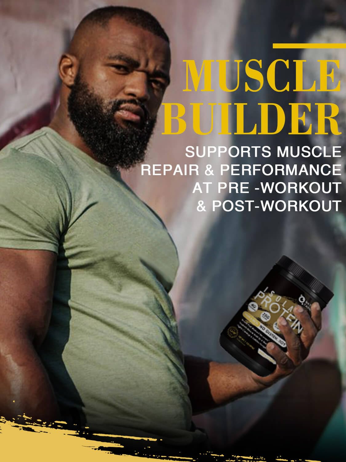 Unflavored Whey & Pea Protein Powder D16323
