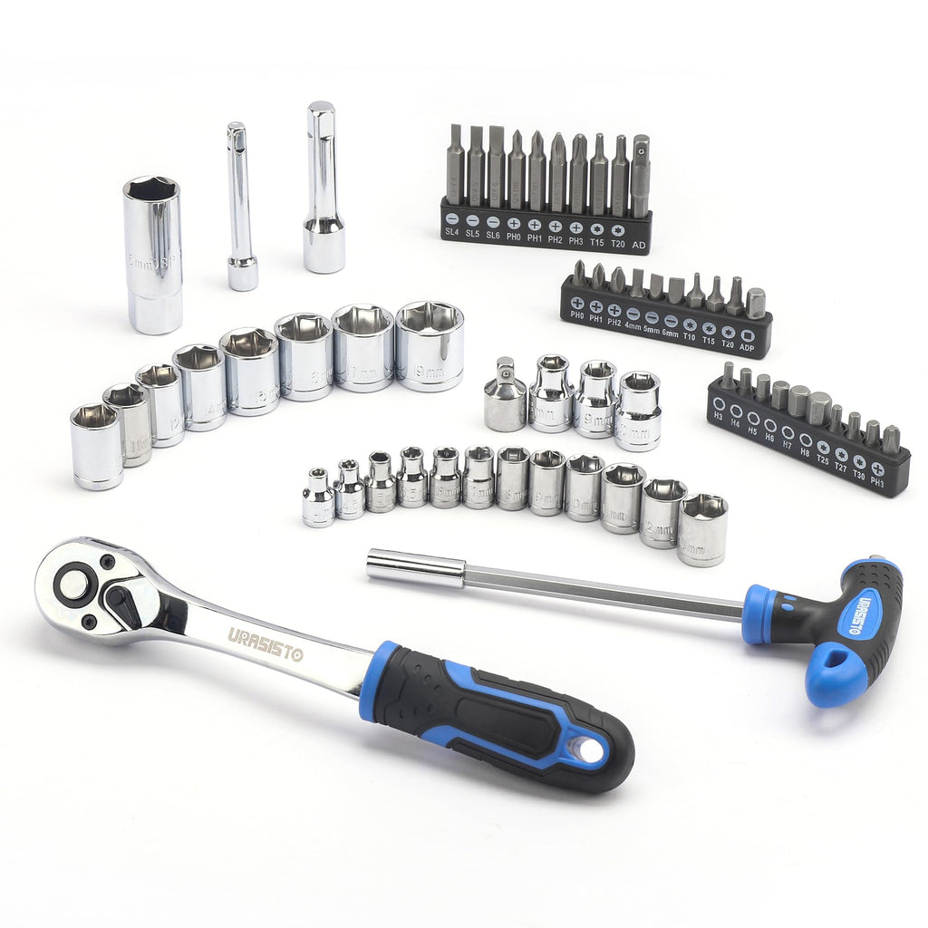 168-Piece Socket Wrench Hand Tool Kit with Toolbox V9559