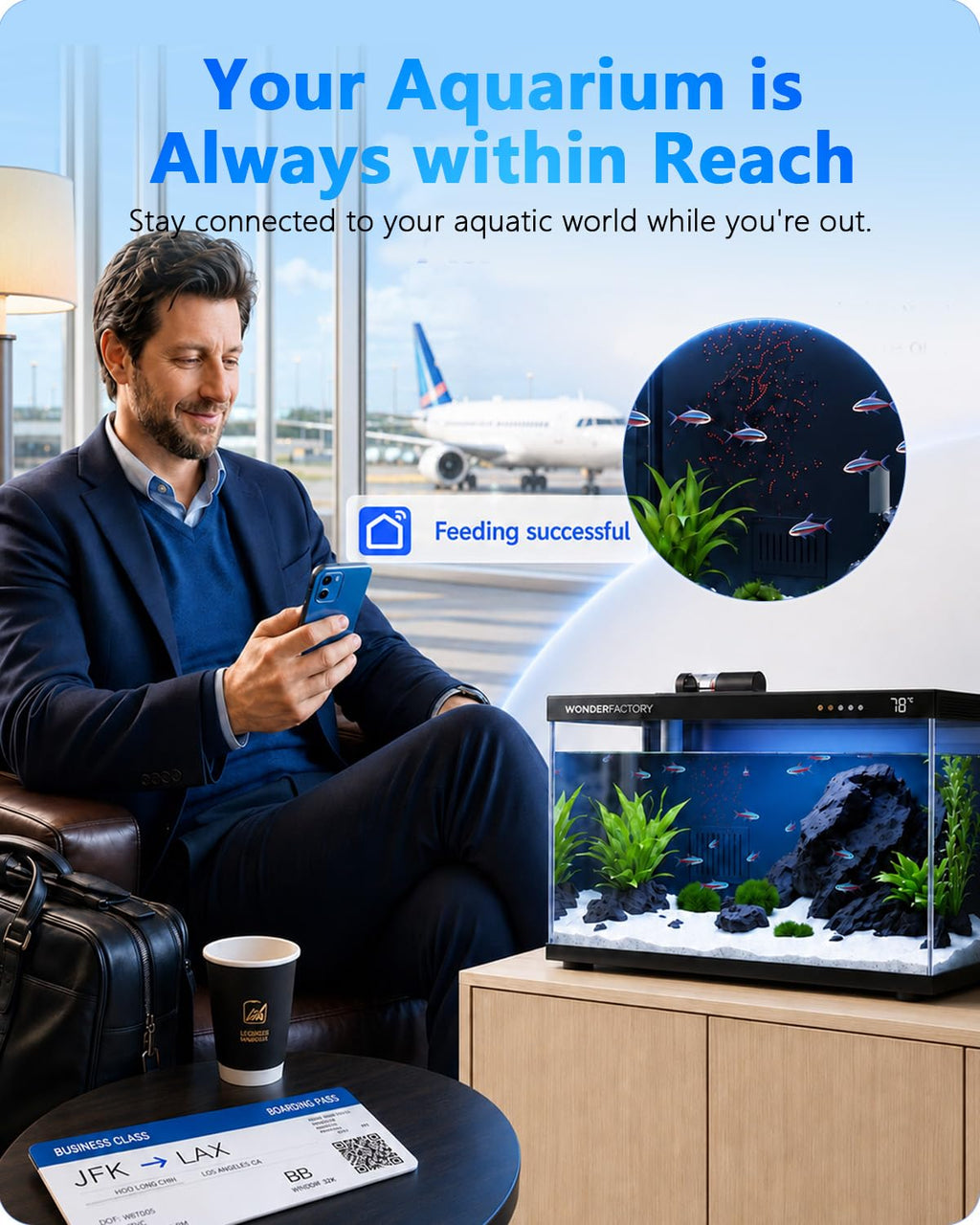 5 Gallon Smart Glass Aquarium Starter Kit A643113