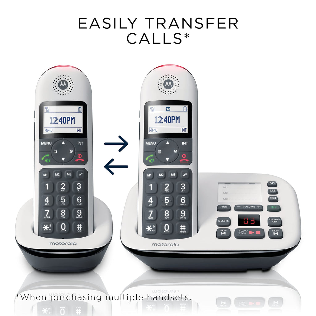 Digital Cordless Telephone with Answering Machine 4 Handsets DECT 6.0 C620