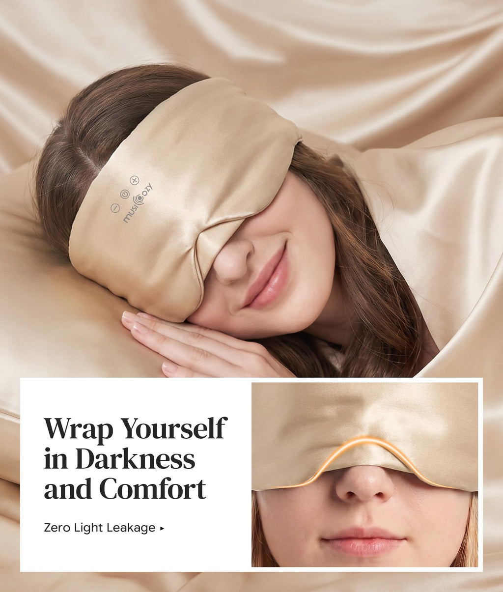 Silk Sleep Mask Bluetooth Headphones F43955