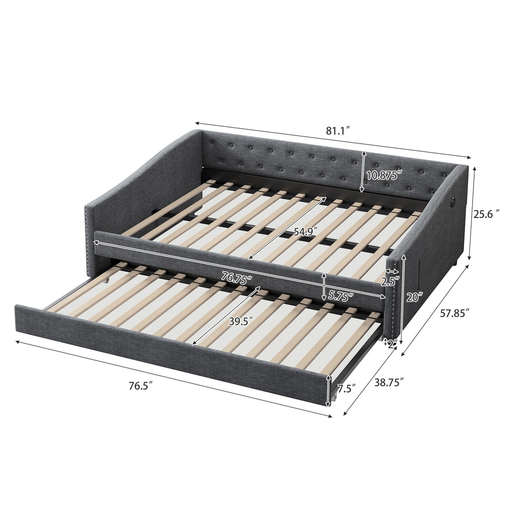 Full Size Daybed with Trundle T187