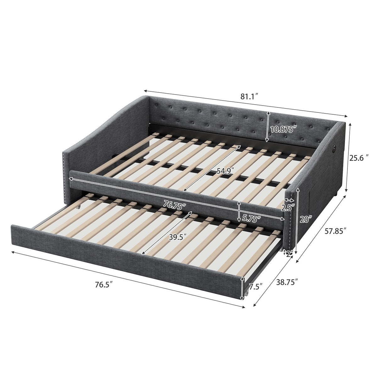 Full Size Daybed with Trundle T187