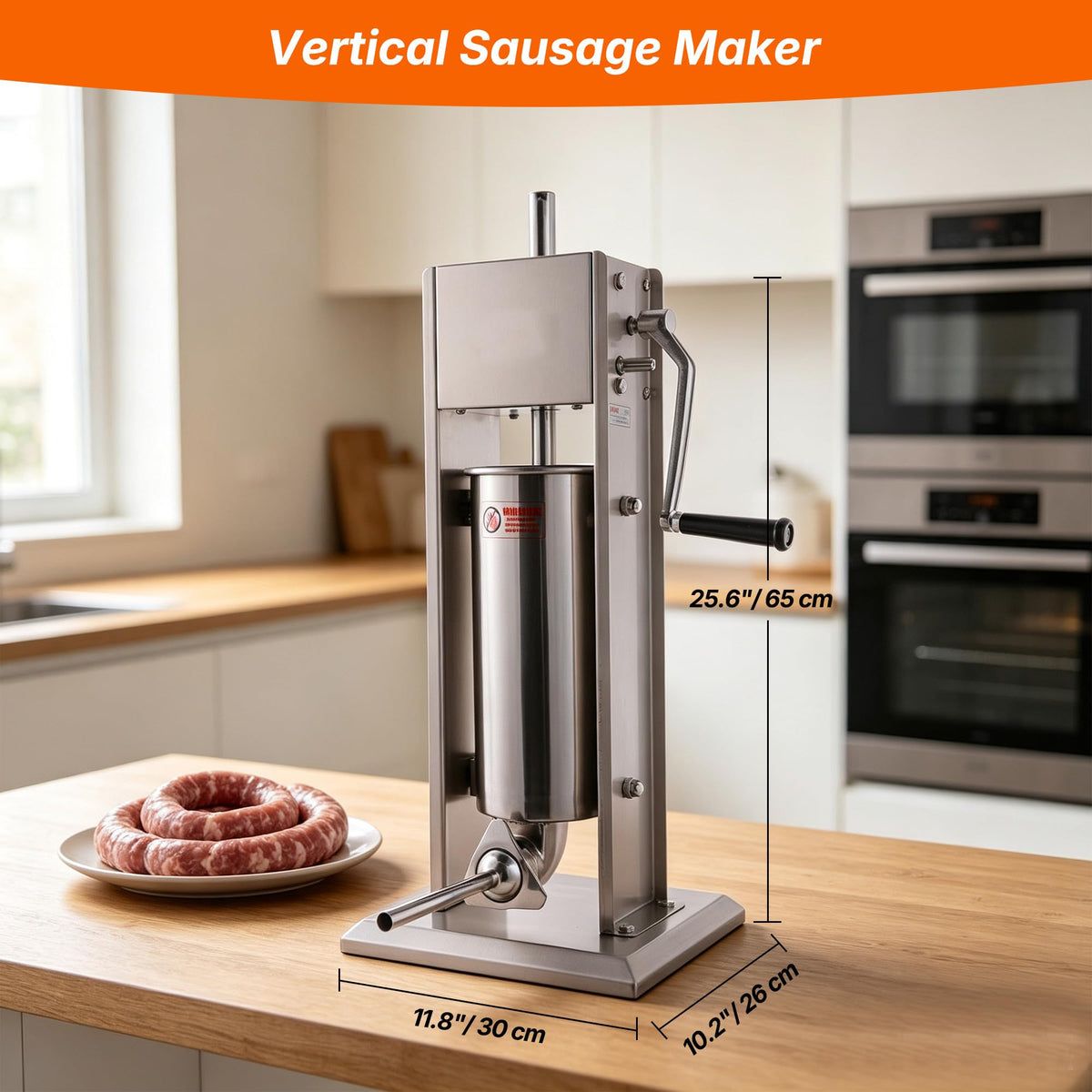 Stainless Steel Vertical Sausage Stuffer 11Lb/5L L710379